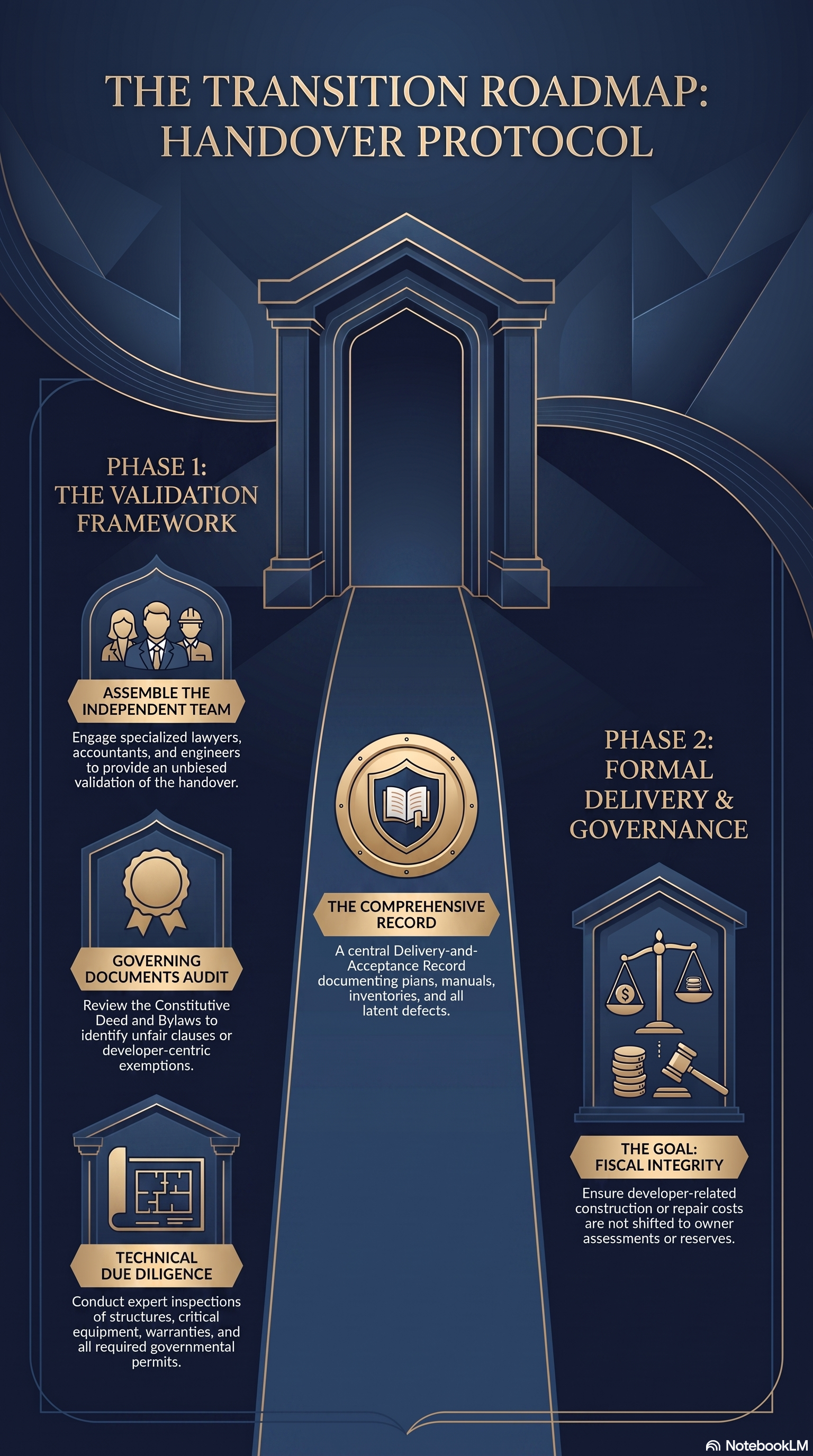 Condominium administration transition roadmap
